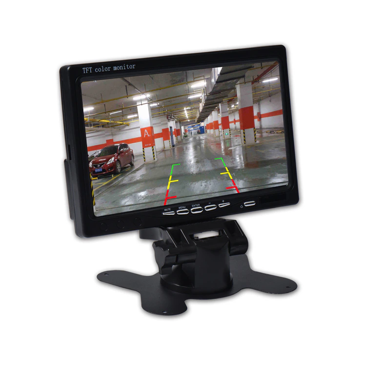SUP-M700 7-inch TFT LCD monitor on its dashboard stand
